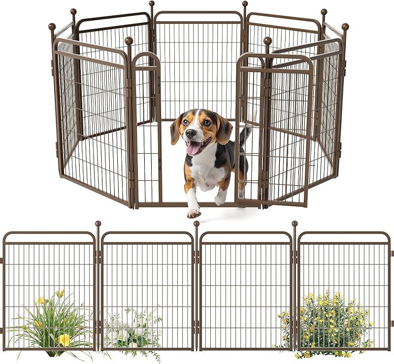 Gardner Pet Dog Fence Indoor And Outdoor Small And Medium Dog Foldable With Gravity Automatic Lock Pet Activity Fence - 5 - CJ