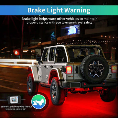 6x Car Underglow Neon Accent Strip Lights Kit RGB Million Multi - Color Music Lamp - 5 - CJ