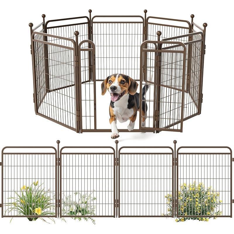 Gardner Pet Dog Fence Indoor And Outdoor Small And Medium Dog Foldable With Gravity Automatic Lock Pet Activity Fence - 5 - CJ