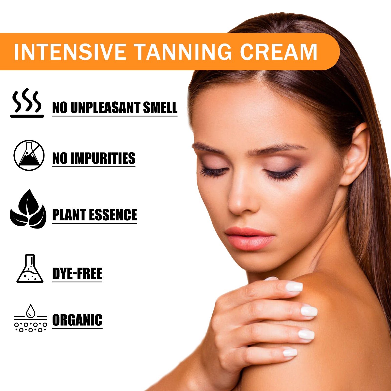 EELHOE Tanning Cream, Outdoor Beach Tanning Helps Tan Wheat Tan Moisturizes Skin And Helps Tan Skin - 5 - CJ