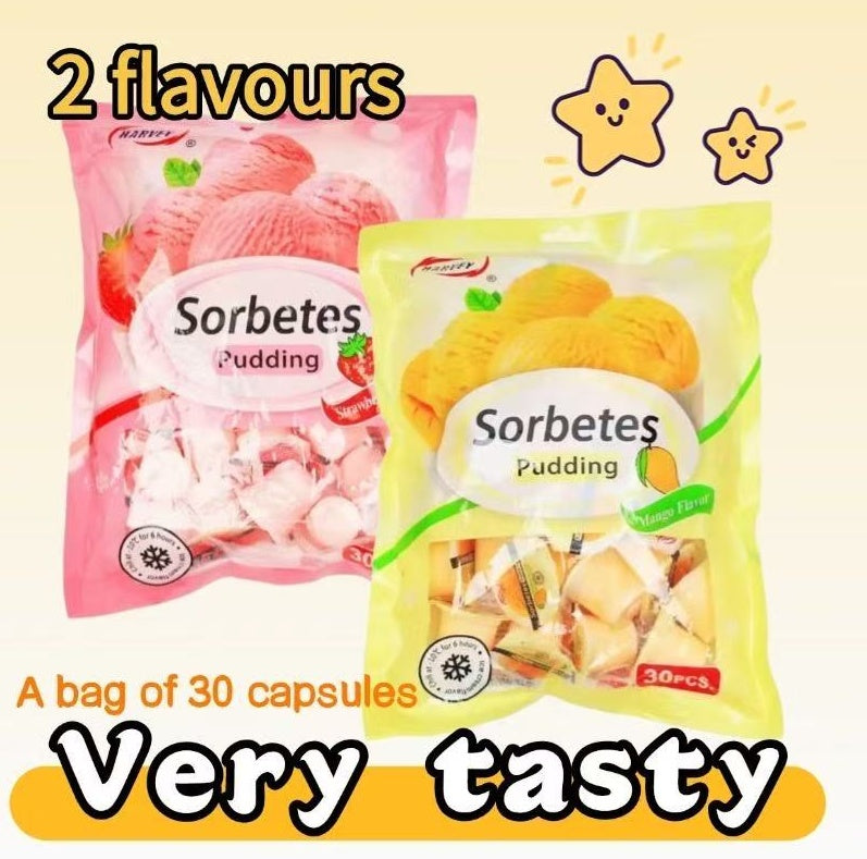 Sorbetes Pudding Jelly Strawberry - Mango Flavor Snack Dessert - 5 - CJ