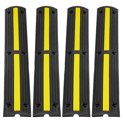 4 PCs 39'' Cable Protector Ramp 18000 Lbs Speed Bump Floor Cable Protector - 5 - CJ