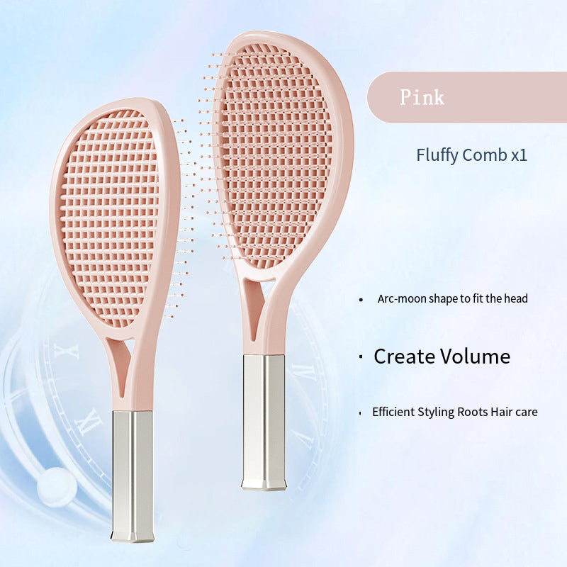 Hair Comb Tennis Racket Fluffy Combs High Skull Top Hair Artifact Airbag Cushion Massage Comb Barber Tools Hair Detangler Hairbrush For Thick Hair Self Cleaning Curly Hair Brush For Curly Hair - 5 - CJ