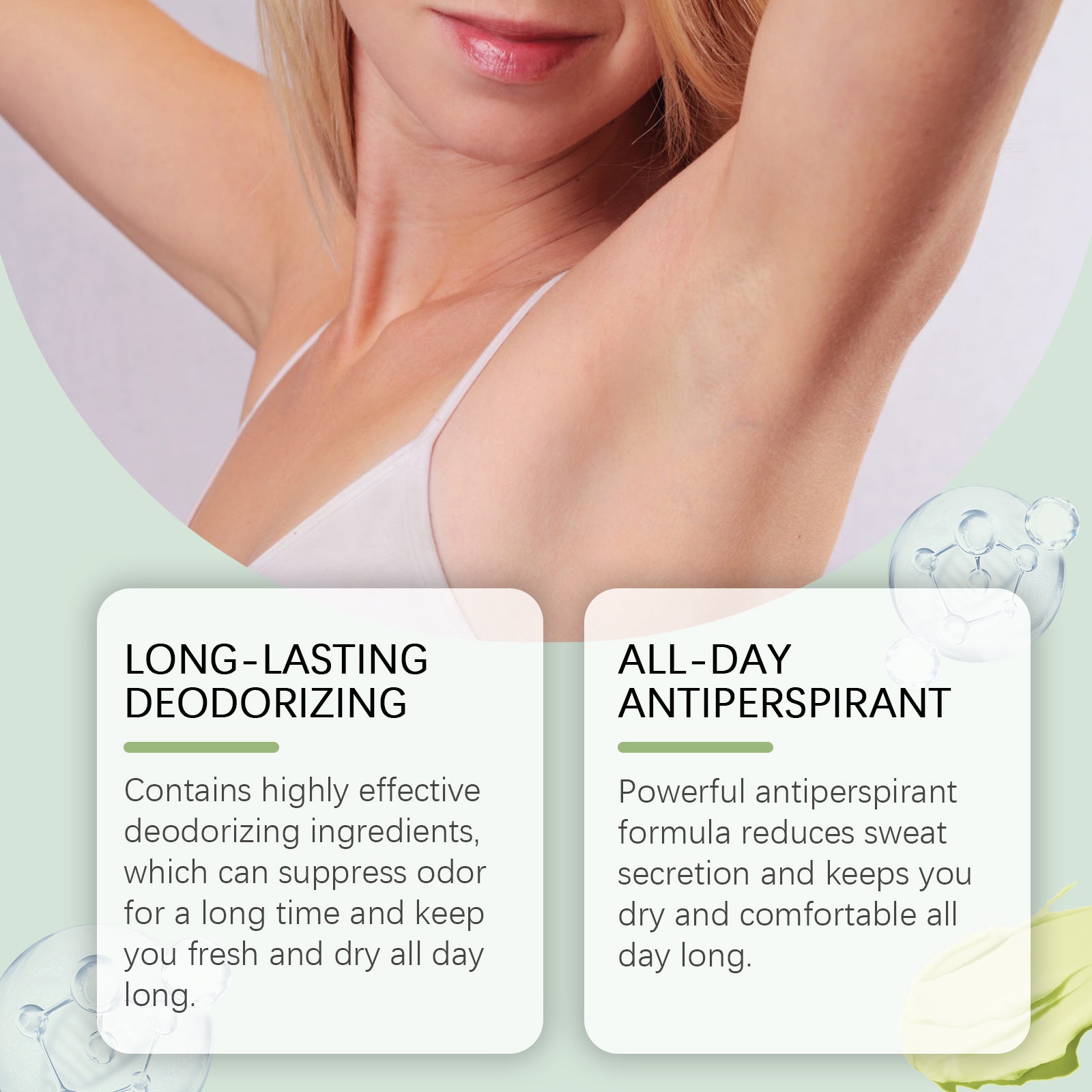 Wiyun Deodorant For Long-Lasting Fragrance Fresh And Gentle Armpit Deodorant Refreshing And Anti-Sweat Armpit Deodorant