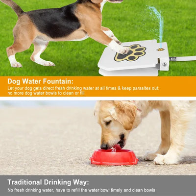 Dog Water Fountain Outdoor Dog Pet Water Dispenser Step - on Activated Sprinkler - 5 - CJ