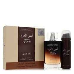 Ameer Al Oudh Gift Set By Lattafa - Gift Set - 3.4 oz Eau De Parfum Spray + 1.7 oz Perfumed Spray - Lattafa