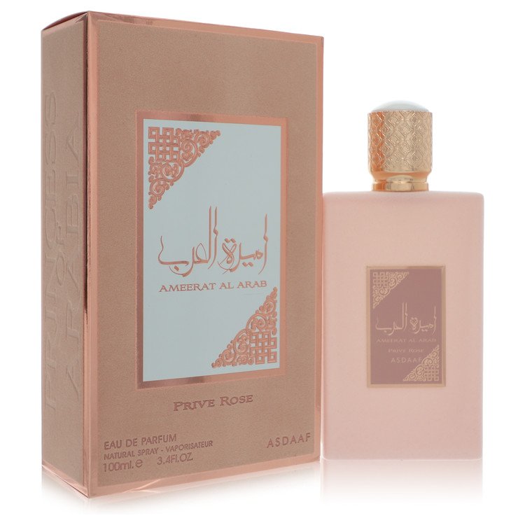Lattafaa Asdaaf Ameerat Al Arab Prive Rose by Lattafaa Eau De Parfum Spray (Unisex) 3.4 oz