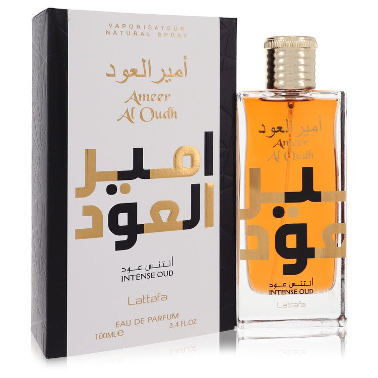 Ameer Al Oudh Intense Oud by Lattafaa Eau De Parfum Spray (Unisex) 3.4 oz