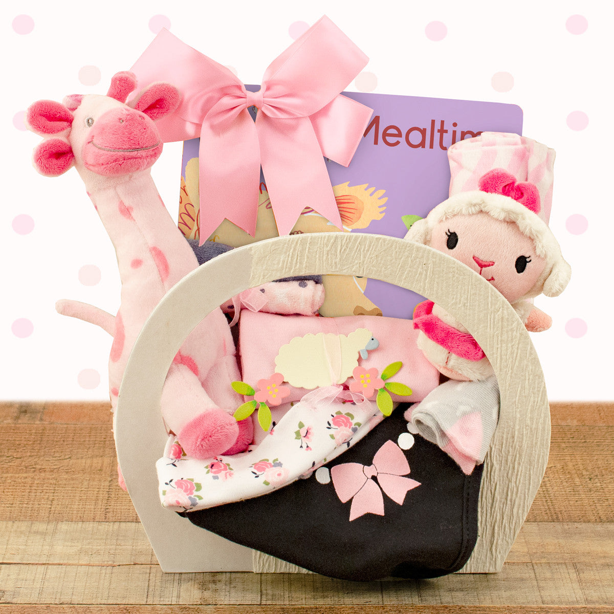 Baby Essentials: Baby Girl Gift Basket - GreatArrivals