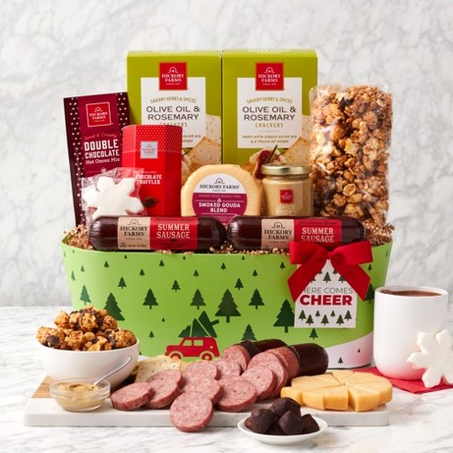 Here Comes Cheer: Holiday Sweet & Savory Basket - GreatArrivals
