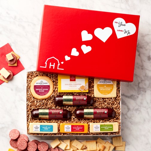 Love at First Bite: Valentine's Day Meat & Cheese Gift Box - GreatArrivals