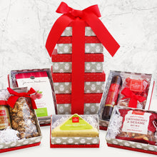 Snowflake Delights: Holiday Meat & Cheese Gift Tower - GreatArrivals