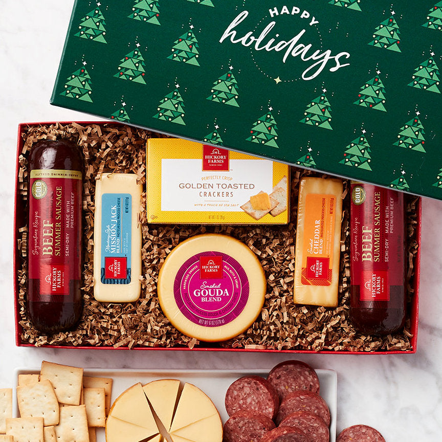 Holiday Sausage & Cheese Collection: Hickory Farms Gift Box - GreatArrivals