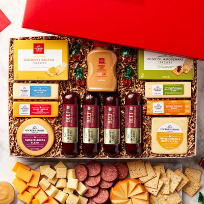 Ultimate Spread: Meat & Cheese Gift Box - GreatArrivals