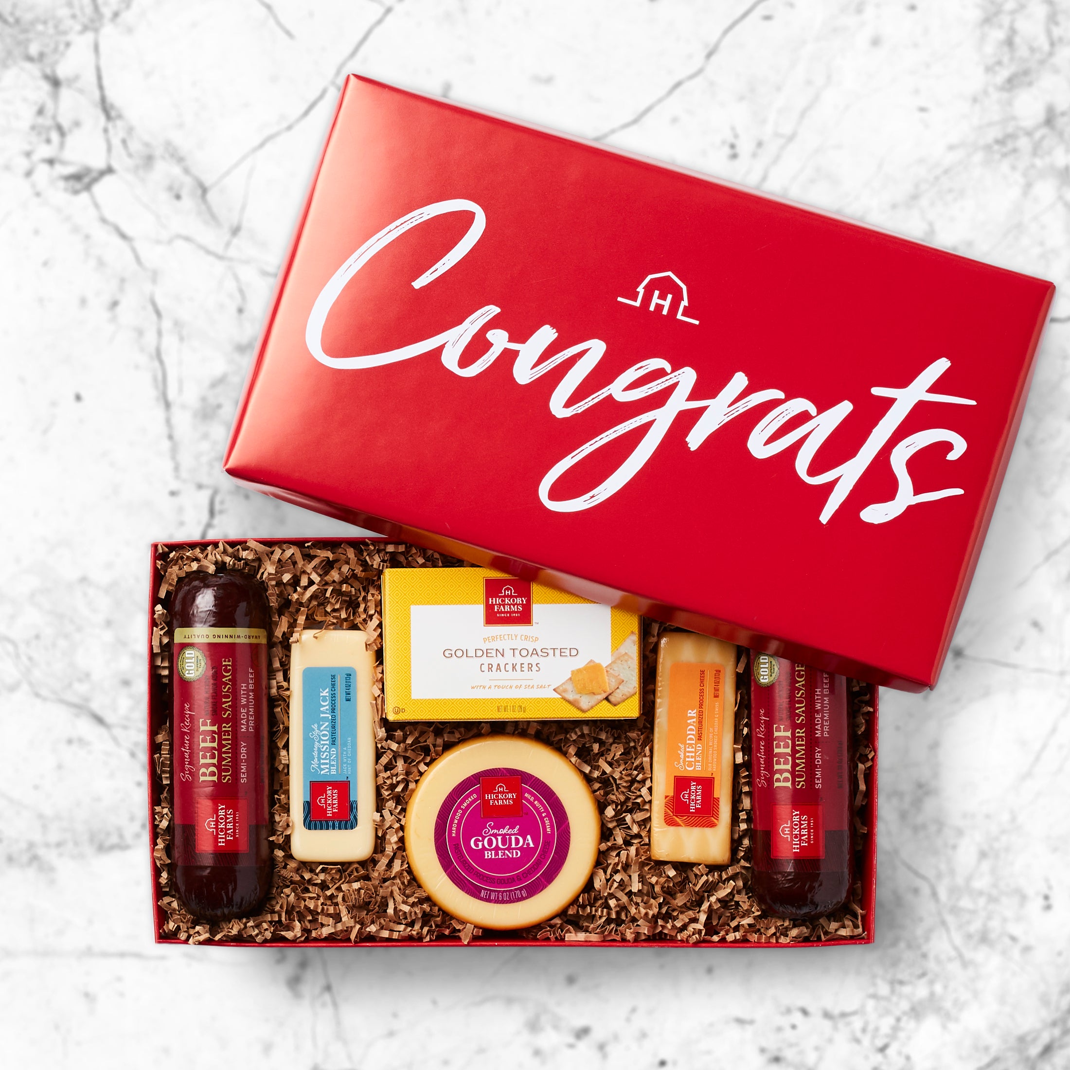 Congrats: Meat & Cheese Gift Box - GreatArrivals