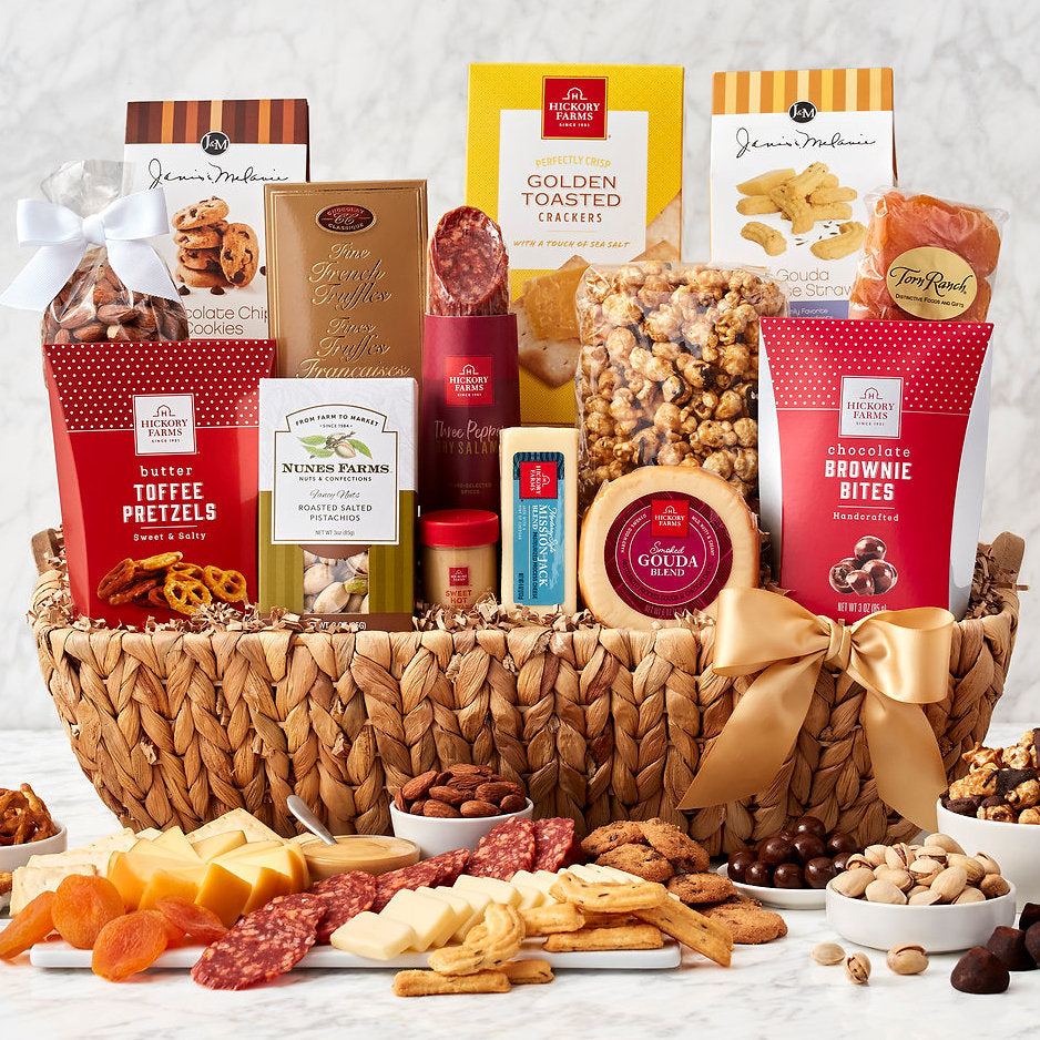 Gourmet Temptations: Sweet & Savory Gift Basket - GreatArrivals
