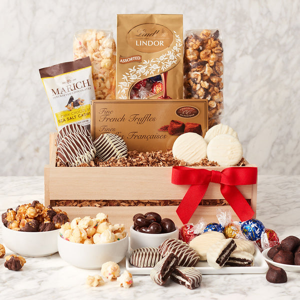 Crunch Time: Sweet Snacks Gift Crate - GreatArrivals