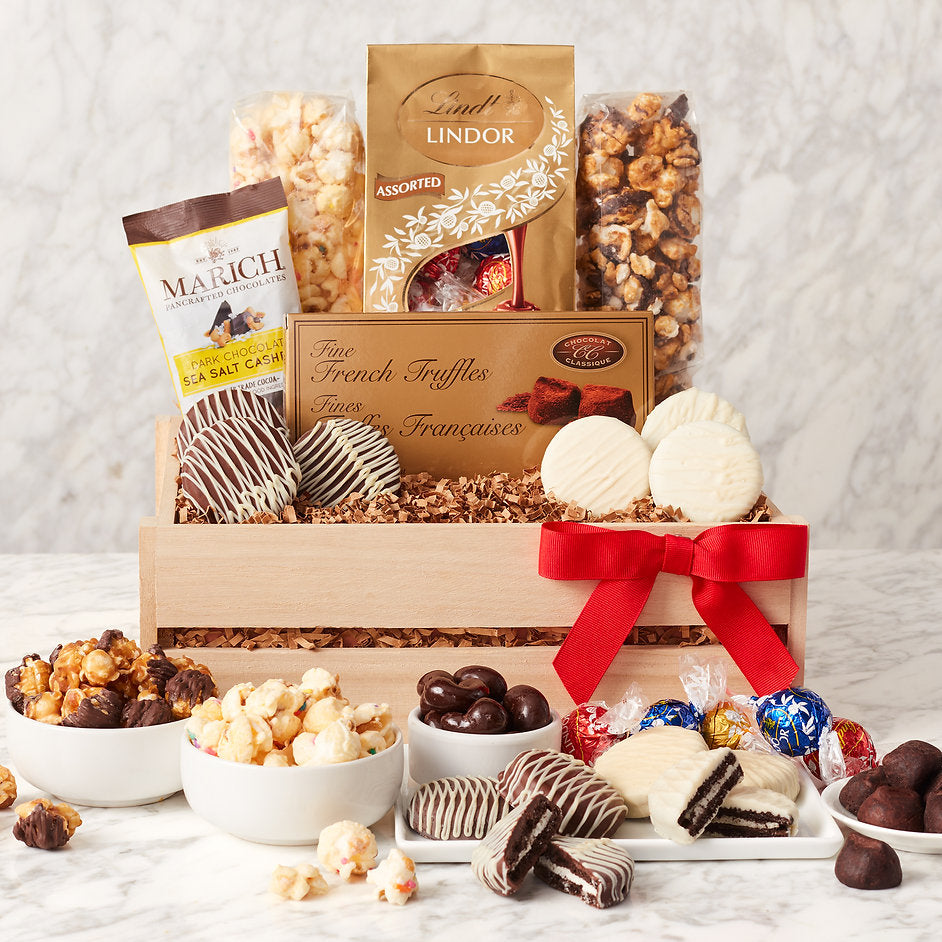 Crunch Time: Sweet Snacks Gift Crate - GreatArrivals
