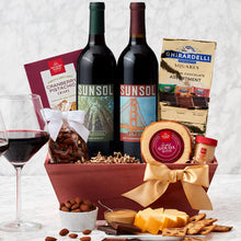 Napa Valley Charm Duet: Red Wine Gift Basket - GreatArrivals