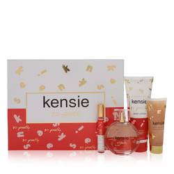 Kensie So Pretty Gift Set By Kensie - Gift Set - 3.4 oz Eau De Parfum Spray + .34 oz Mini EDP Spray + 2.5 oz Body Glow Oil + 6.8 oz Body Lotion - Kensie