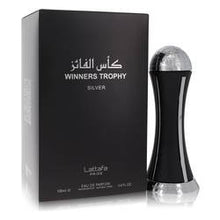 Lattafa Pride Winners Trophy Silver Eau De Parfum Spray By Lattafa by Lattafa fragrance bottle