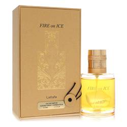 Lattafa Fire On Ice Eau De Parfum Spray (Unisex) By Lattafa by Lattafa fragrance bottle