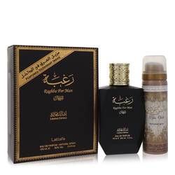 Lattafa Raghba Man Eau De Parfum Spray plus 1.7 oz Deodorant Spray By Lattafa - Eau De Parfum Spray plus 1.7 oz Deodorant Spray - Lattafa