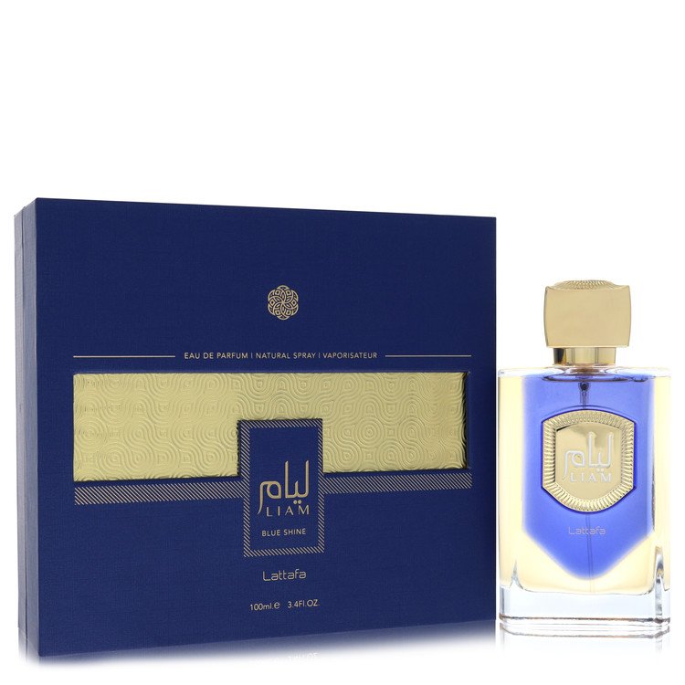 Lattafaa Liam Blue Shine by Lattafaa Eau De Parfum Spray (Unisex) 3.4 oz