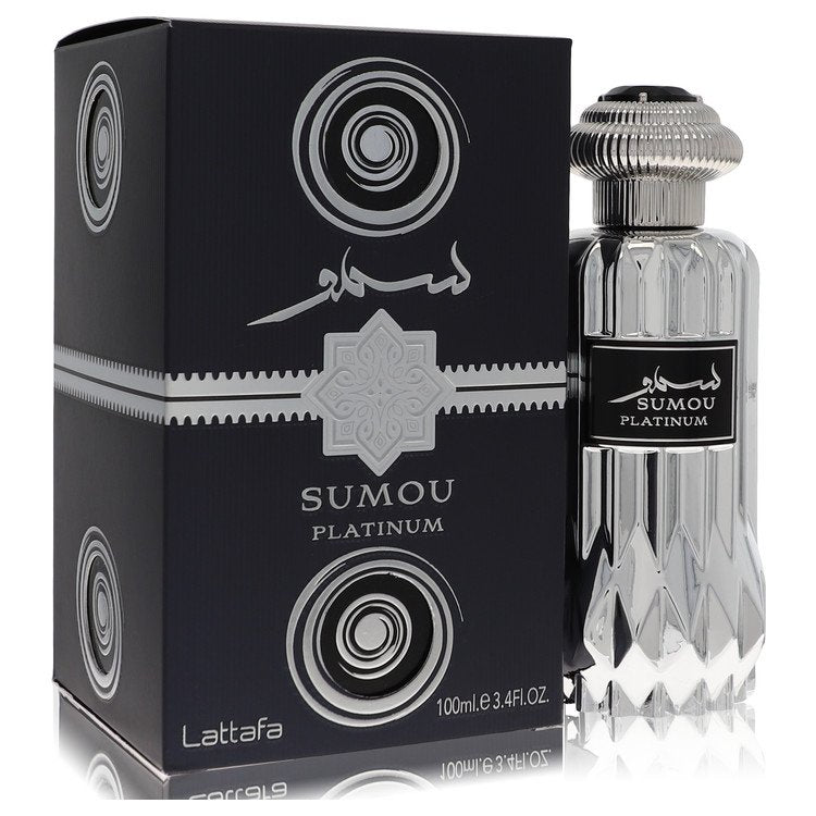 Lattafaa Sumou Platinum by Lattafaa Eau De Parfum Spray (Unisex) 3.4 oz