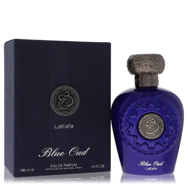 Lattafaa Blue Oud by Lattafaa Eau De Parfum Spray (Unisex) 3.4 oz
