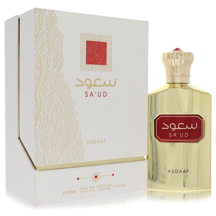 Lattafaa Asdaaf Sa'ud by Lattafaa Eau De Parfum Spray (Unisex) 3.4 oz