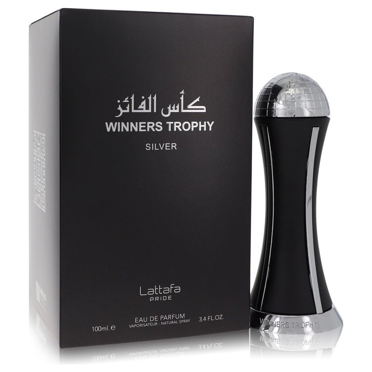 Lattafaa Pride Winners Trophy Silver by Lattafaa Eau De Parfum Spray 3.4 oz