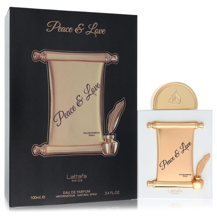 Lattafaa Peace & Love by Lattafaa Eau De Parfum Spray (Unisex) 3.4 oz