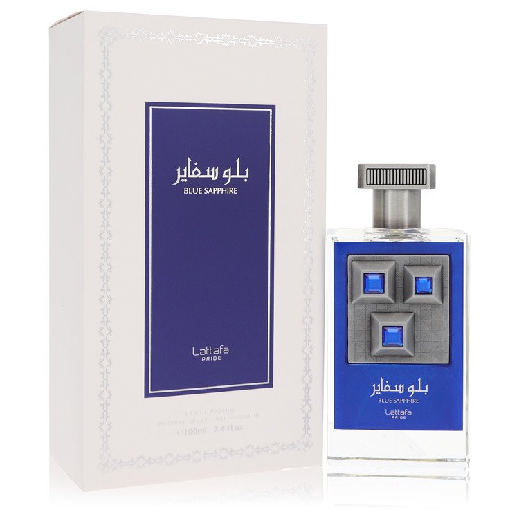 Lattafaa Pride Blue Sapphire by Lattafaa Eau De Parfum Spray (Unisex) 3.4 oz