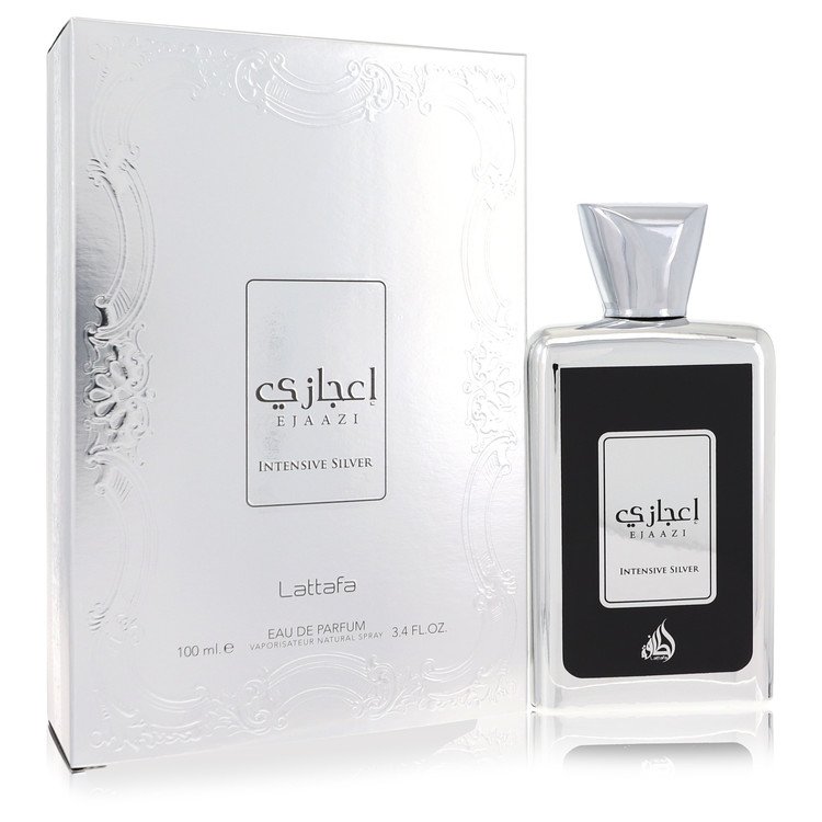 Lattafaa Ejaazi Intensive Silver by Lattafaa Eau De Parfum Spray (Unisex) 3.4 oz
