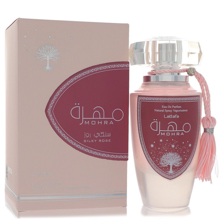 Lattafaa Mohra Silky Rose by Lattafaa Eau De Parfum Spray 3.4 oz