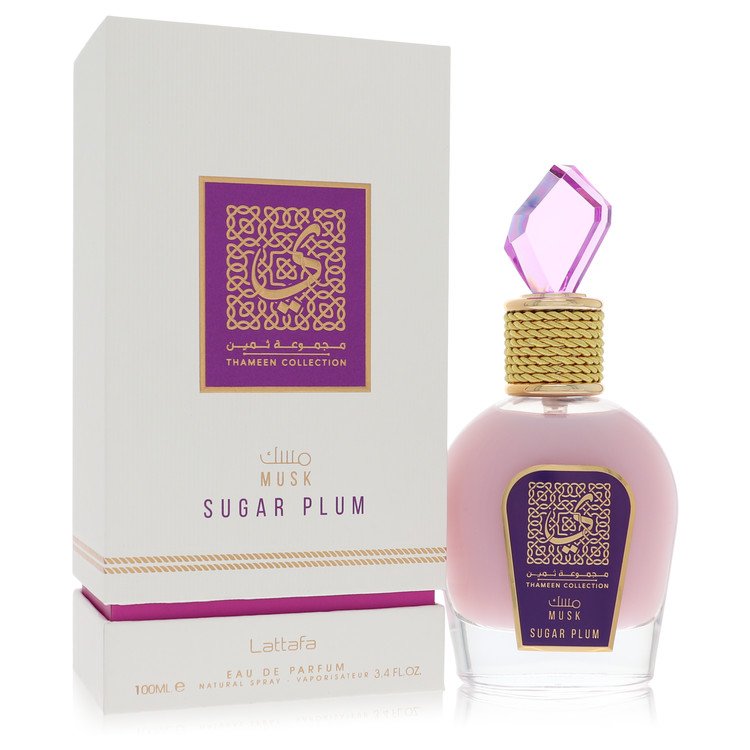 Lattafaa Musk Sugar Plum by Lattafaa Eau De Parfum Spray (Unisex) 3.4 oz