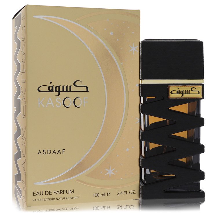 Lattafaa Asdaaf Kasoof Black Extract by Lattafaa Eau De Parfum Spray (Unisex) 3.4 oz