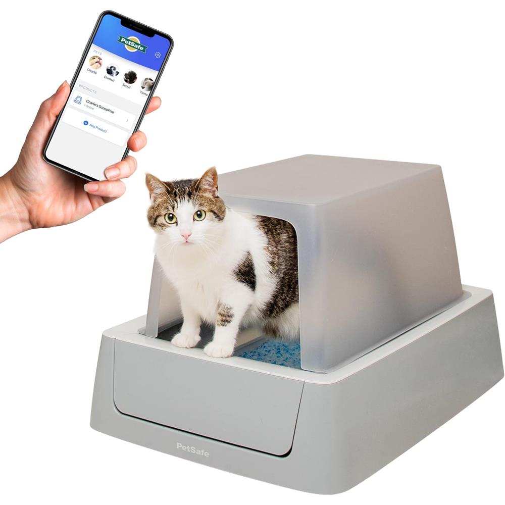 ScoopFree Crystal Smart Front-Entry Self-Cleaning Litter Box