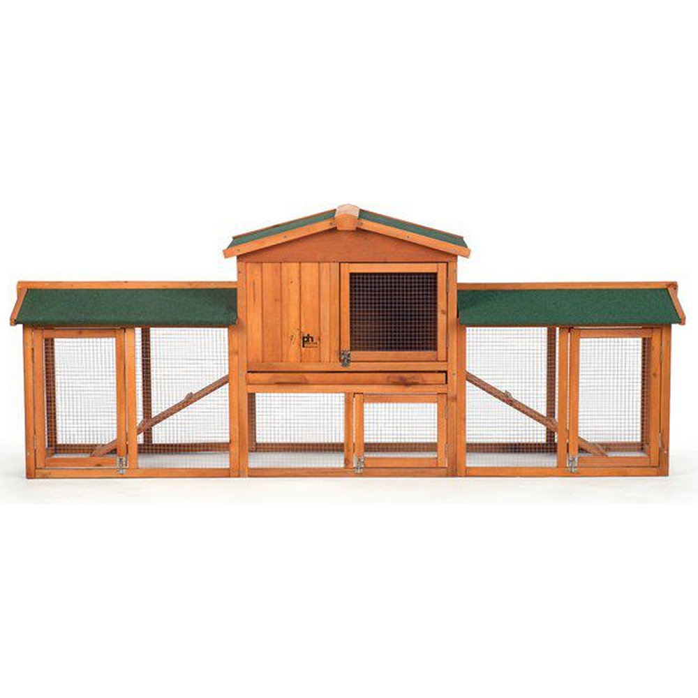 Rabbit Hutch with Double Run