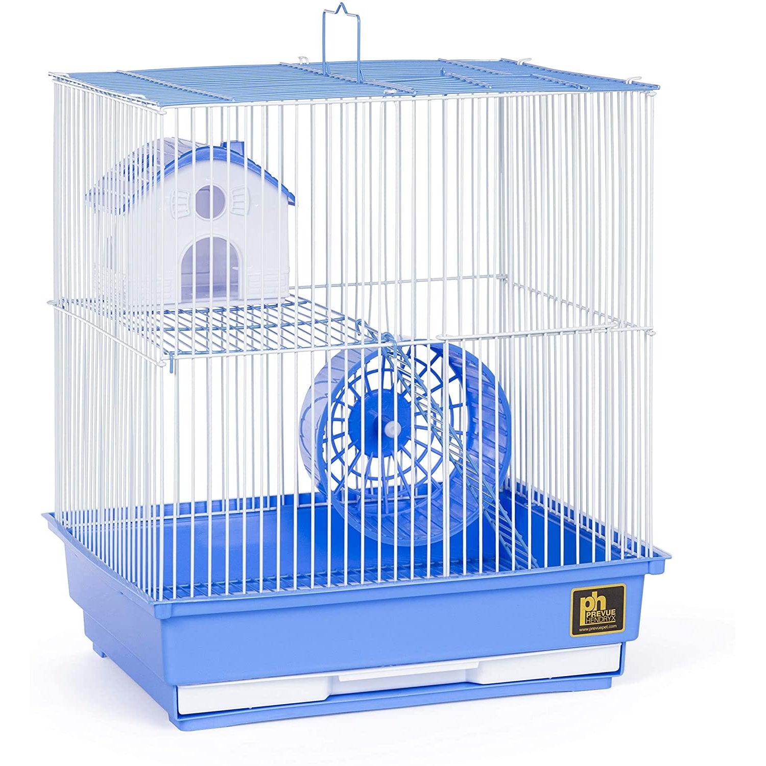 Two Story Hamster Cage - Blue