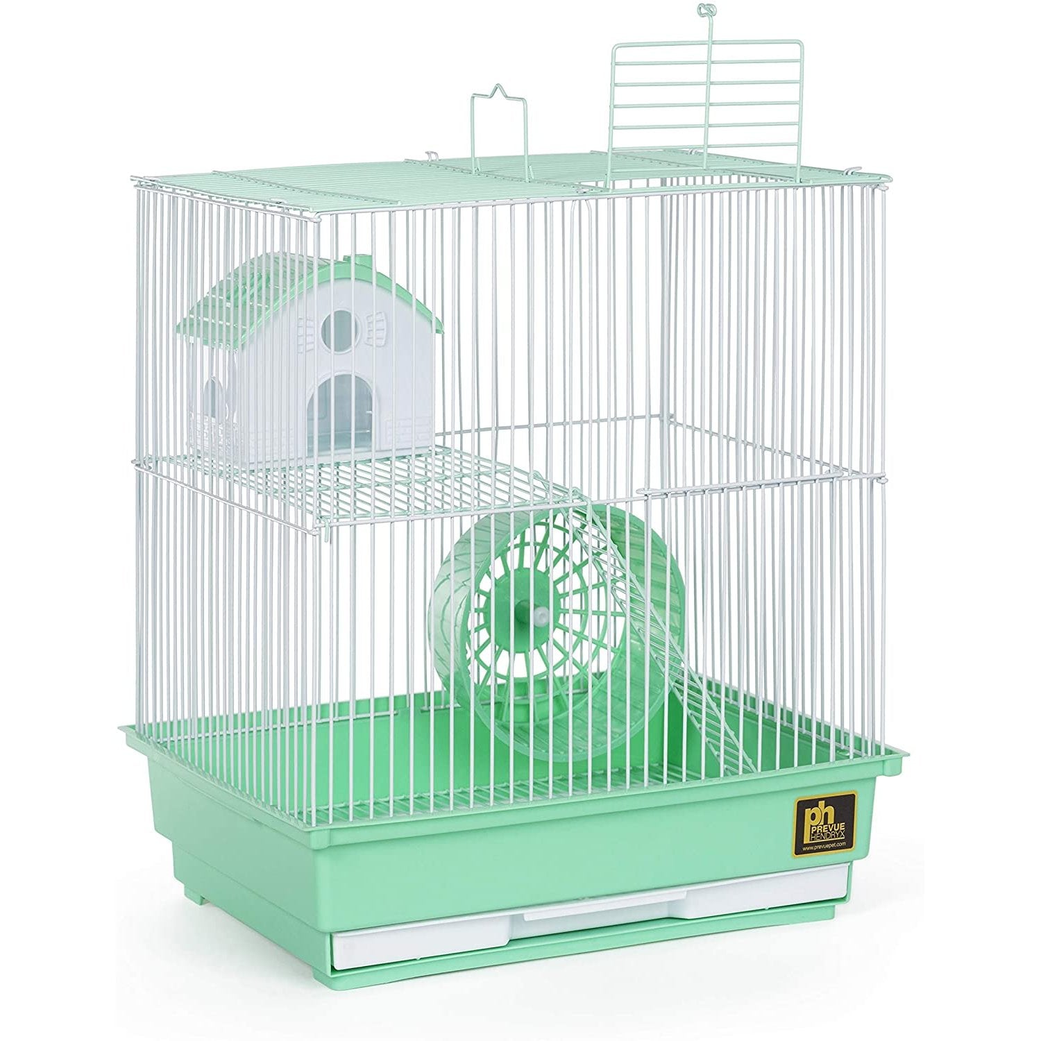 Two Story Hamster Cage - Green
