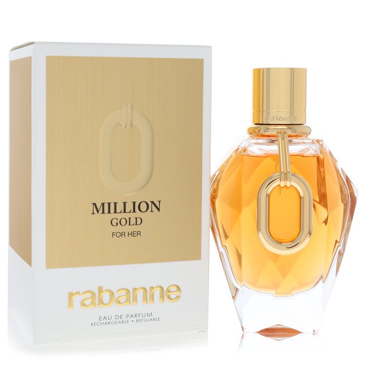 Paco Rabanne Million Gold by Paco Rabanne Eau De Parfum Refillable Spray 3 oz