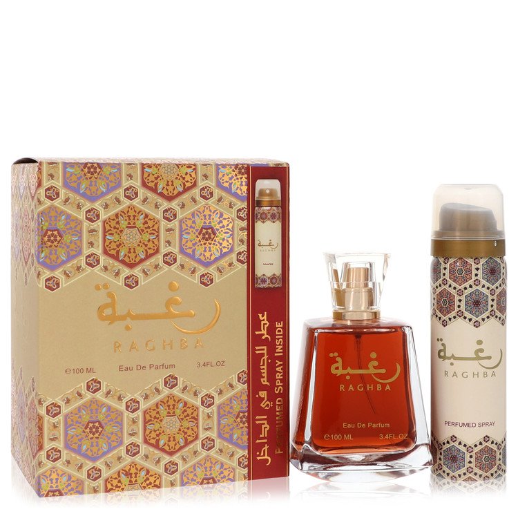 Lattafaa Raghba   by Lattafaa Eau De Parfum Spray Plus 1.7 oz Deodorant Spray 3.4 oz