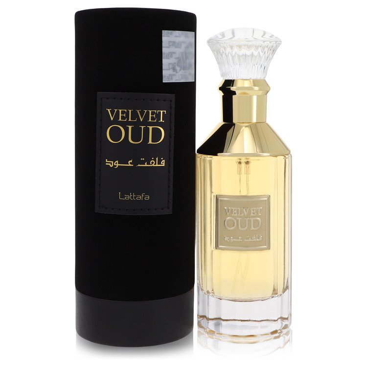 Lattafaa Velvet Oud by Lattafaa Eau De Parfum Spray (Unisex) 3.4 oz