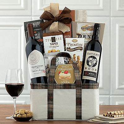 Franciscan Cabernet & Ravenswood Merlot: Wine Basket - GreatArrivals