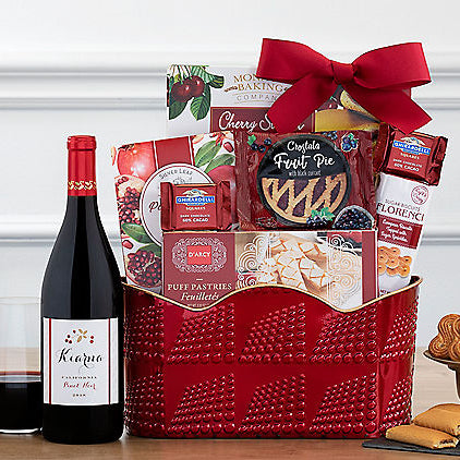 Kiarna Pinot Noir: Holiday Gift Basket - GreatArrivals
