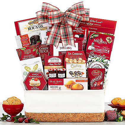 Warm Holiday Wishes: Holiday Gift Basket - GreatArrivals