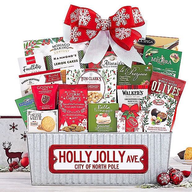 Holly Jolly Avenue: Holiday Gift Basket - GreatArrivals