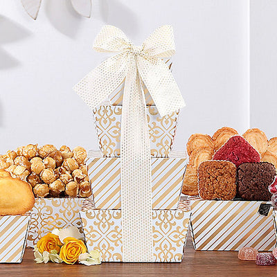 Sweet Delights: Gourmet Gift Tower - GreatArrivals